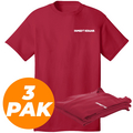RED Unisex T-Shirt 3-Pak